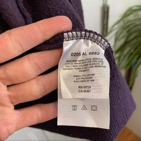 Columbia Purple High Neck Full Zip Cotton Blend Jacket Size Medium - Picture 6 of 8